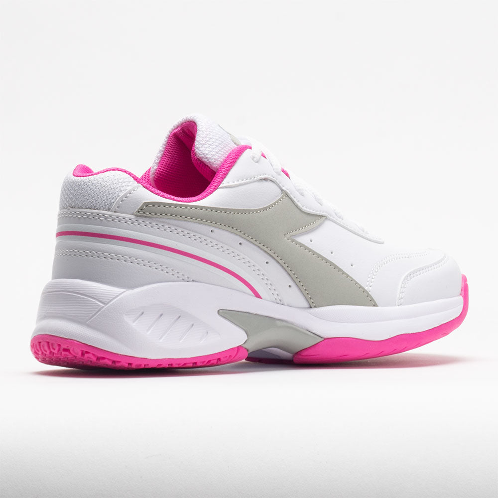 Diadora Challenge 4 SL Junior White/Silver/Rodamine Red