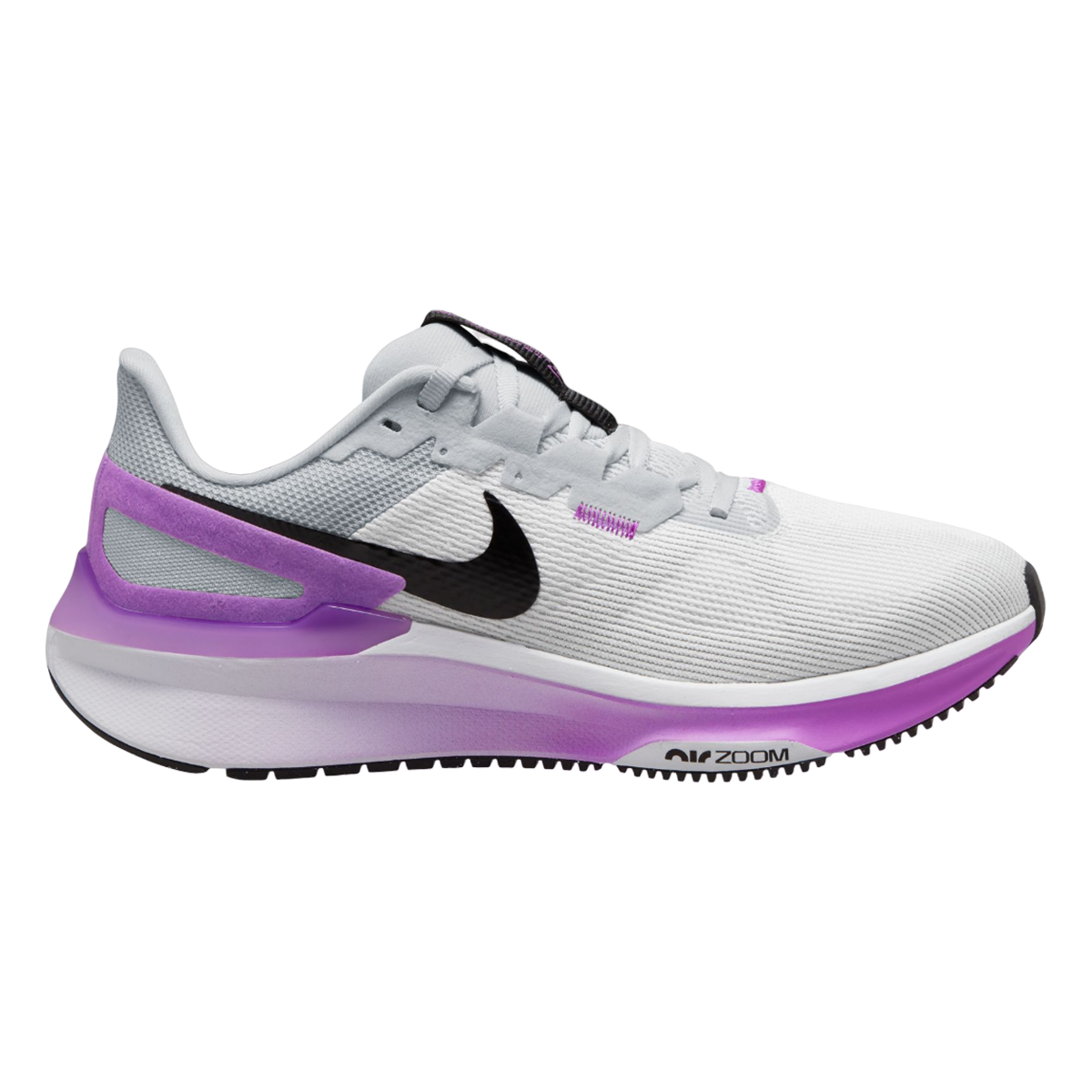 Women's Nike Structure 25, White/Black-Pure Platinum, 10.5 B Medium