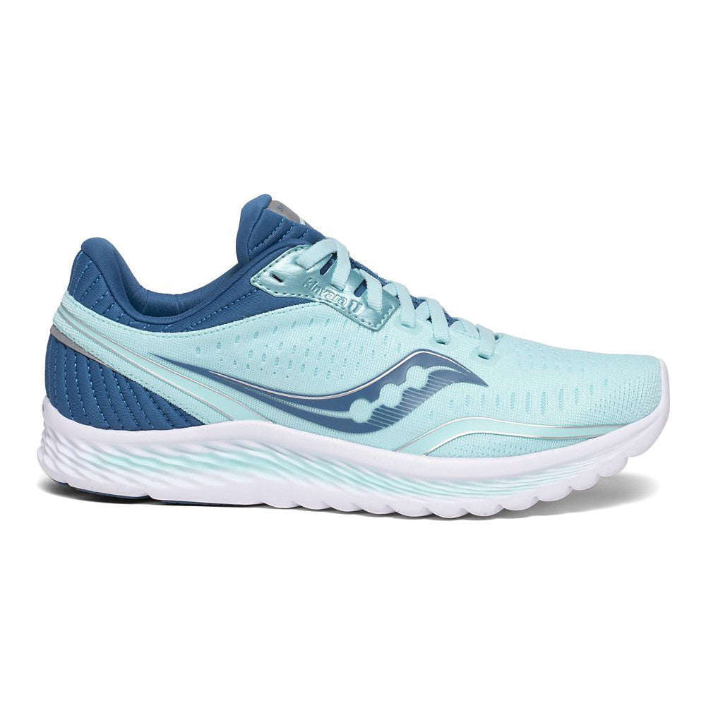 Women's Saucony Kinvara 11, Aqua/Blue, 9 D Wide