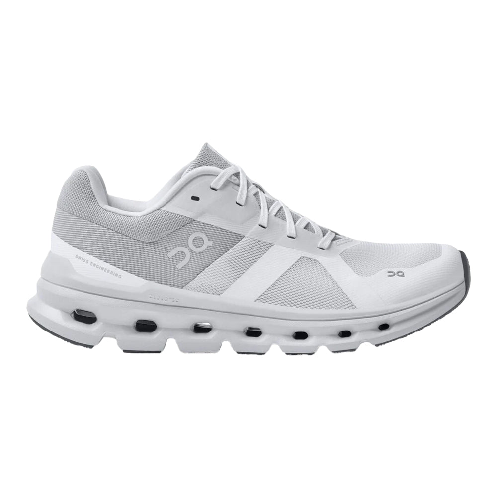 Women's On Cloudrunner, White/Frost, 11 B Medium