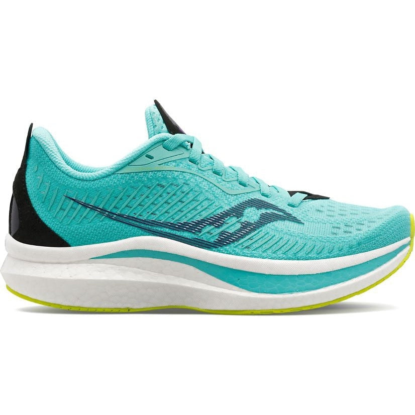 Women's Saucony Endorphin Speed 2, COOL MINT/ACID, 7 B Medium