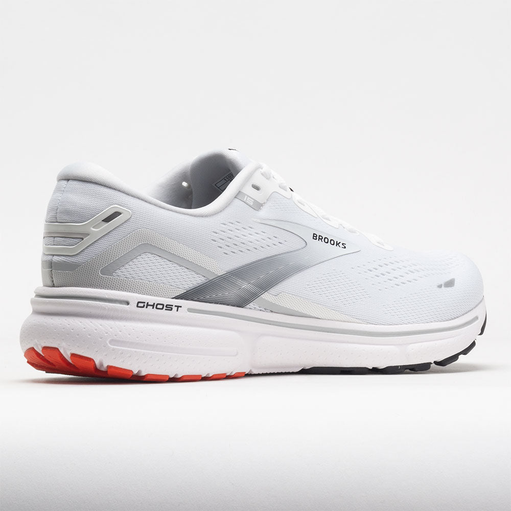 Brooks Ghost 15 Men's White/Black/Flame