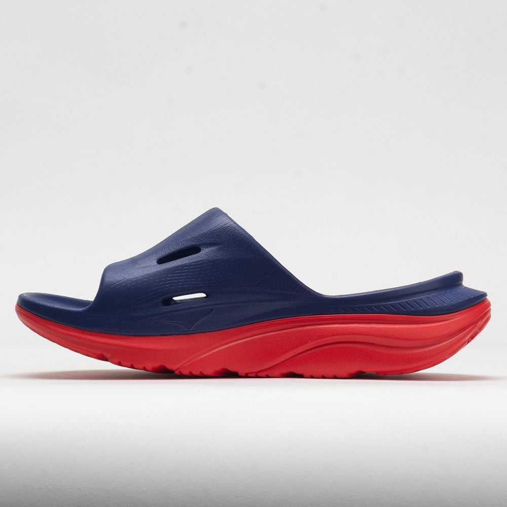 HOKA Ora Slide 3 Unisex  Bellwether Blue/Red Alert