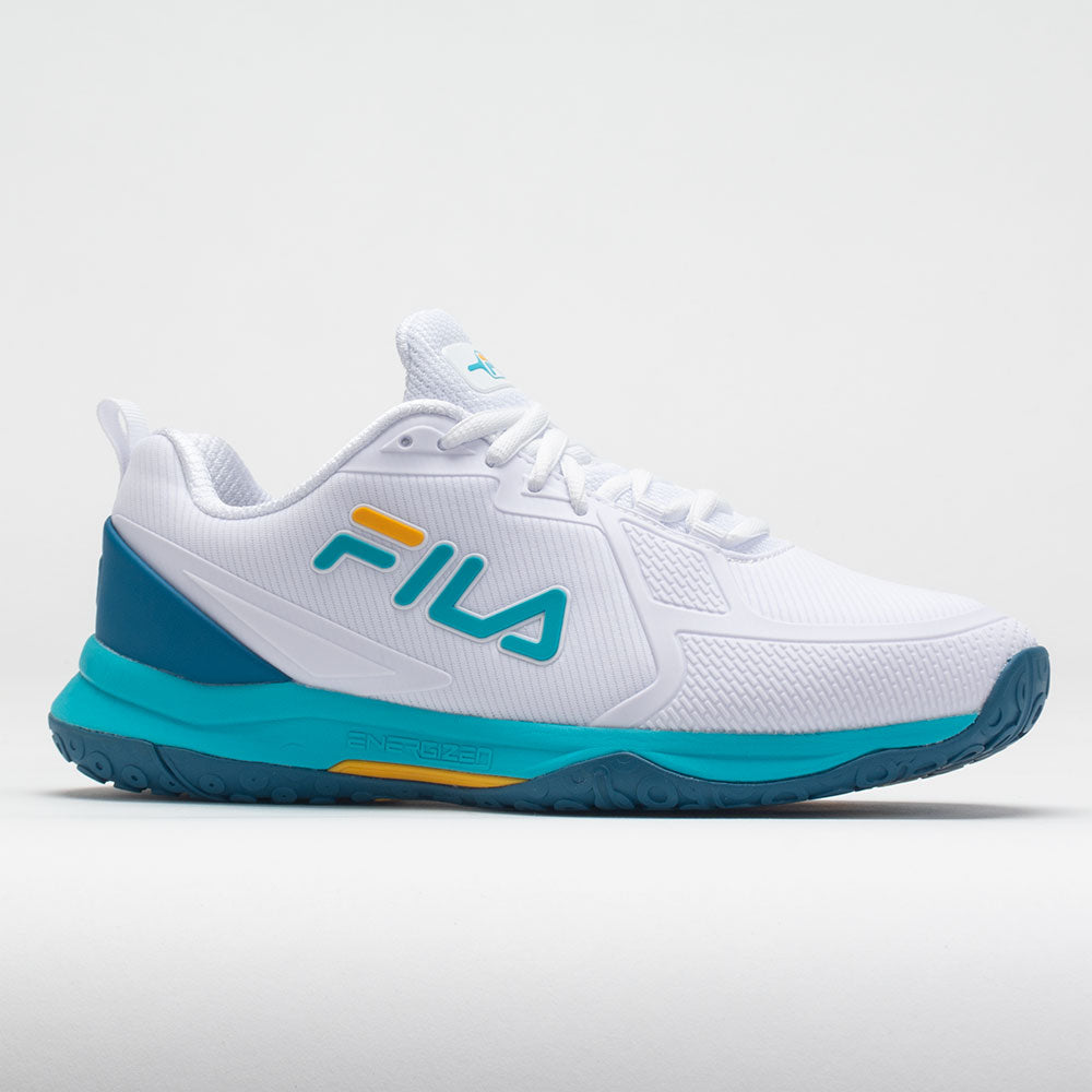Fila Volley Burst Women's   White/Scuba Blue/Gold Fusion