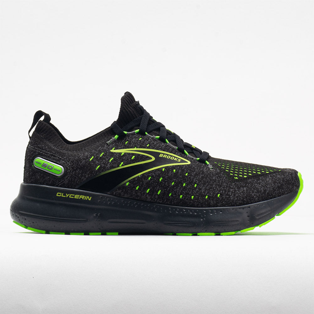 Brooks Glycerin StealthFit 20 Men's  Black/Peral/Green Gecko