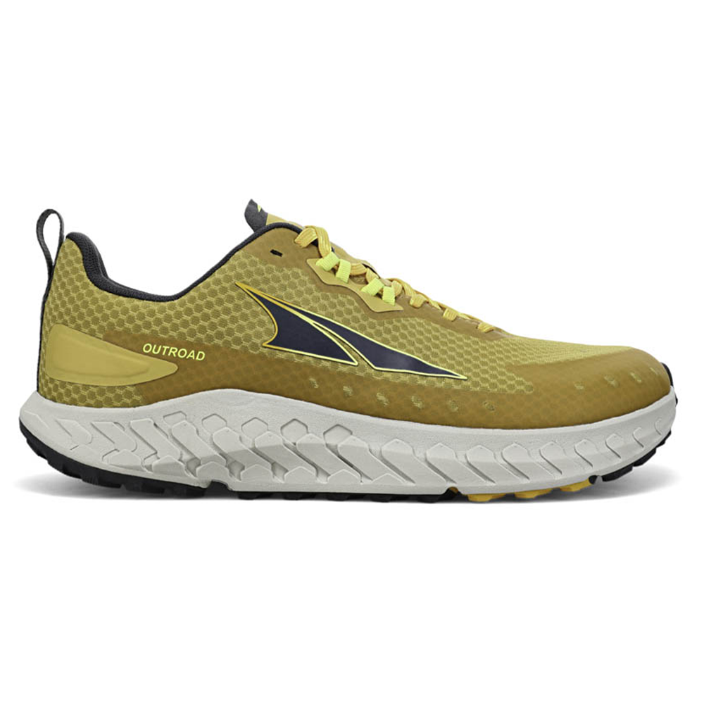 Men's Altra Outroad, Gray/Yellow, 10 D Medium