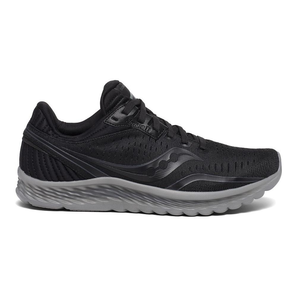 Women's Saucony Kinvara 11, Black, 9 D Wide