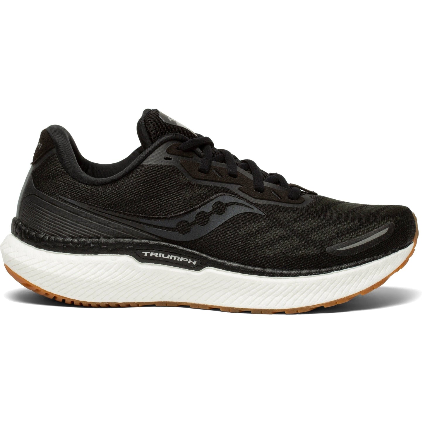 Women's Saucony Triumph 19, Black/Gum, 6 B Medium