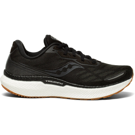 Women's Saucony Triumph 19, Black/Gum, 11 B Medium