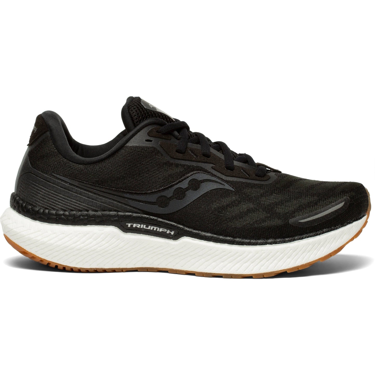 Women's Saucony Triumph 19, Black/Gum, 8.5 B Medium