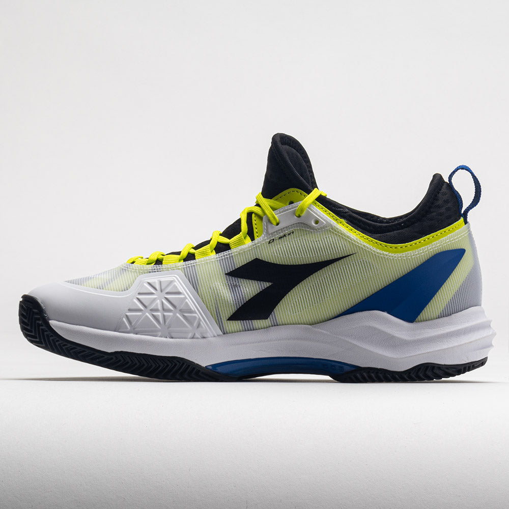 Diadora Speed Blushield Fly 4+ Clay Men's  White/Black/Deja Vu Blue