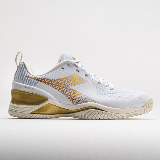 Diadora Blushield Torneo 2 AG Women's  White/Gold