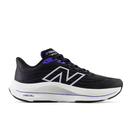 Women's New Balance FuelCell Walker Elite, Black/Electric Indigo/Grey Violet, 10 B Medium